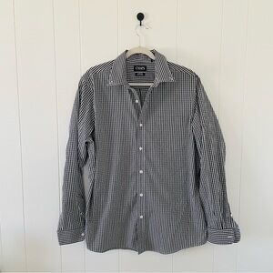 Chaps Men's Black & White Gingham Button-Up Shirt